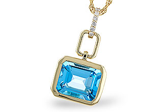 A302-49634: NECKLACE 3.26 BLUE TOPAZ 3.30 TGW (10x8MM BT)