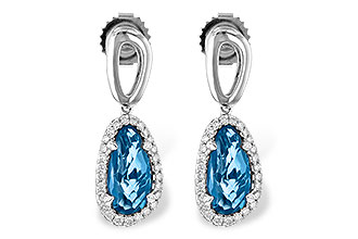 C217-98652: EARR 4.05 LONDON BLUE TOPAZ 4.36 TGW