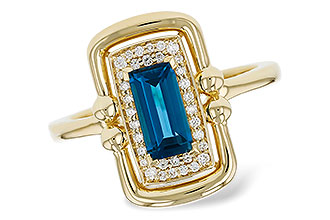 D303-36861: LDS RG .84 LONDON BLUE TOPAZ .96 TGW (8x4MM LBT)