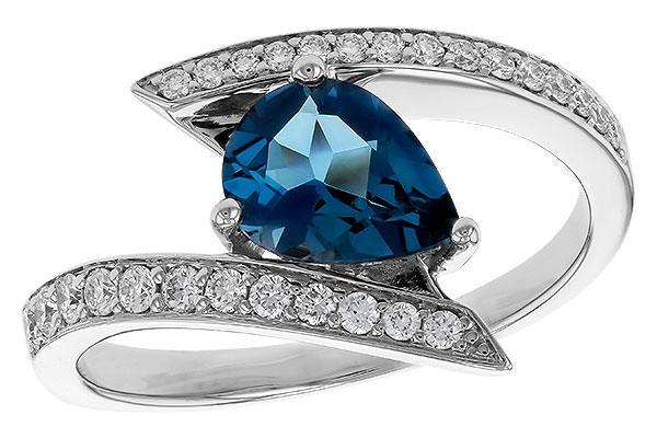 E302-46852: LDS RG 1.04 LONDON BLUE TOPAZ 1.28 TGW (8x6MM)