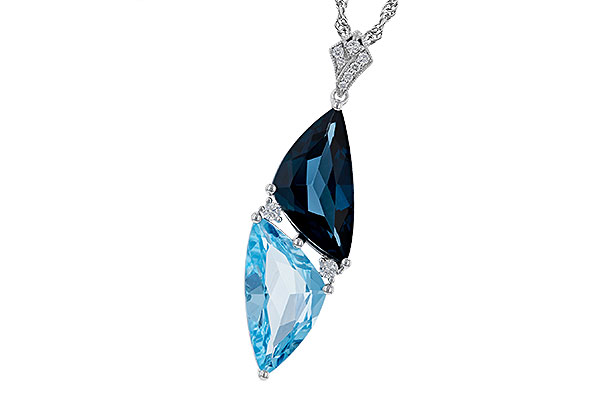E302-47779: NECK 6.87 BLUE TOPAZ 6.97 TGW