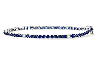 F302-46888: BRACELET 3.27 TW SAPP 3.52 TGW (7")