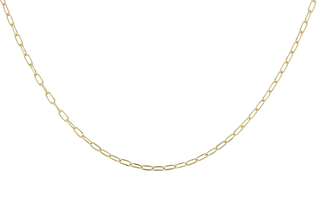 G301-60506: PAPERCLIP SM (20IN, 2.40MM, 14KT, LOBSTER CLASP)