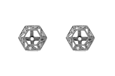 H027-99561: EARRING JACKETS .08 TW (FOR 0.50-1.00 CT TW STUDS)