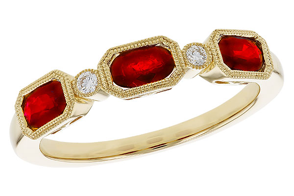 K302-47770: LDS WED RG .72 RUBY .77 TGW (4x3MM RUBY)