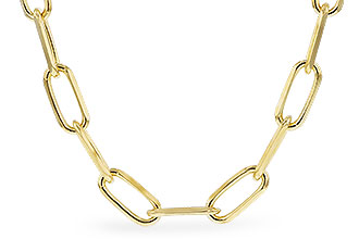 M301-60524: PAPERCLIP LG (4.0MM, 14KT, 8IN, LOBSTER CLASP)