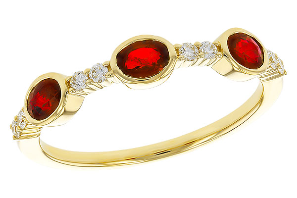 M302-54097: LDS WED RG .66 TW RUBY .78 TGW